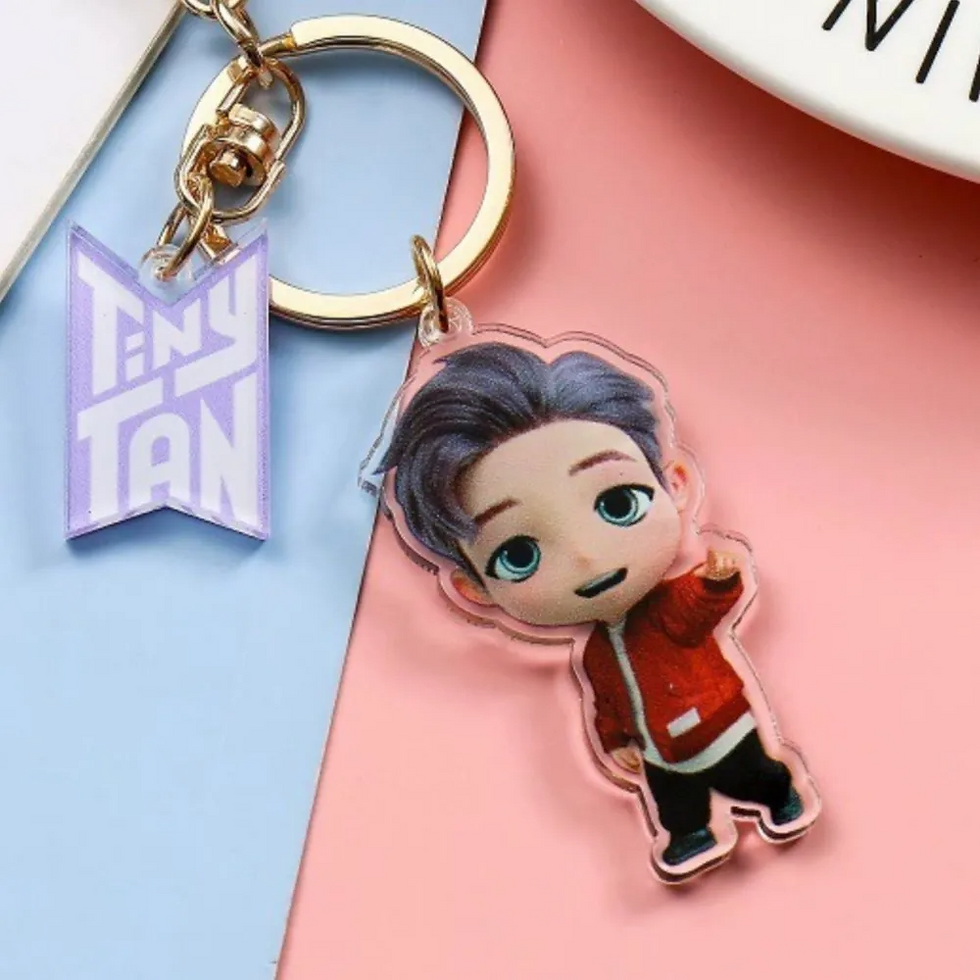 Miniatura: Diy Custom Korean Male Singing Group Bangtan Boys Acrylic Keychain Cartoons Q Ve