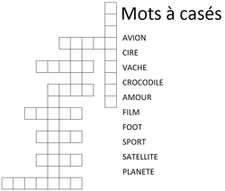 Mots à casés 3