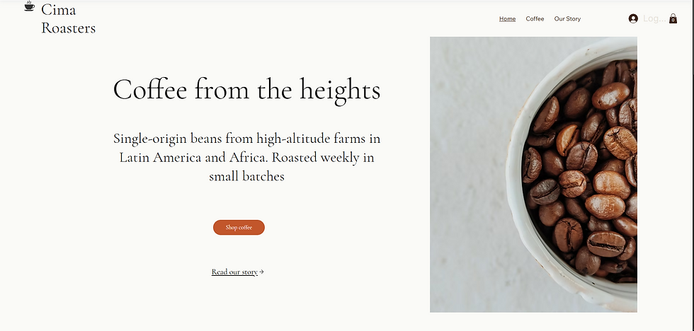 Cima Roasters Site