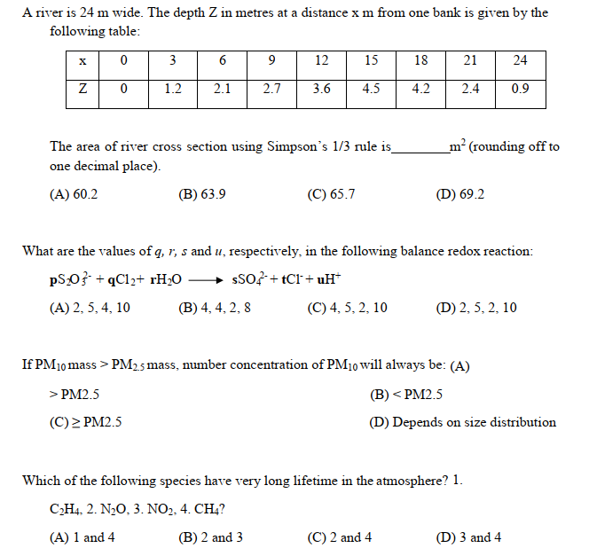 GATE ES Sample Paper
