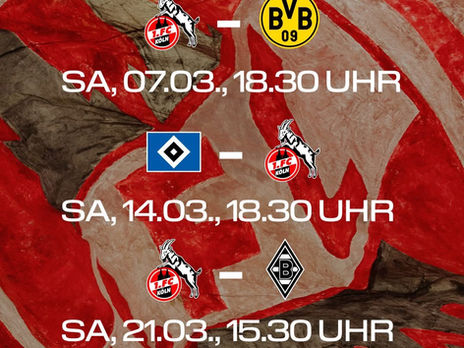 Spieltage 25-27 terminiert