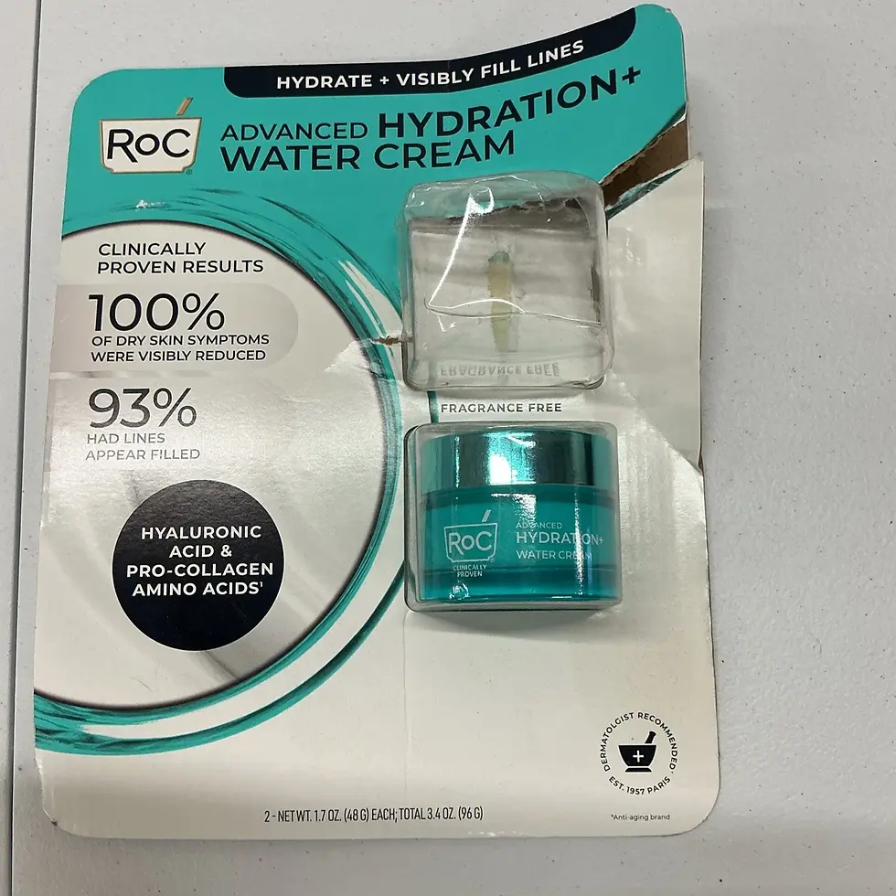 ROC ADVANCED HYDRATION WATER + CREAM ( 1 pack X 1.7 OZ 3.4OZ TOTAL) FILL LINES