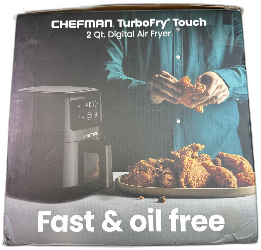 Chefman TurboFry Touch 2 Qt Digital Air Fryer - Black