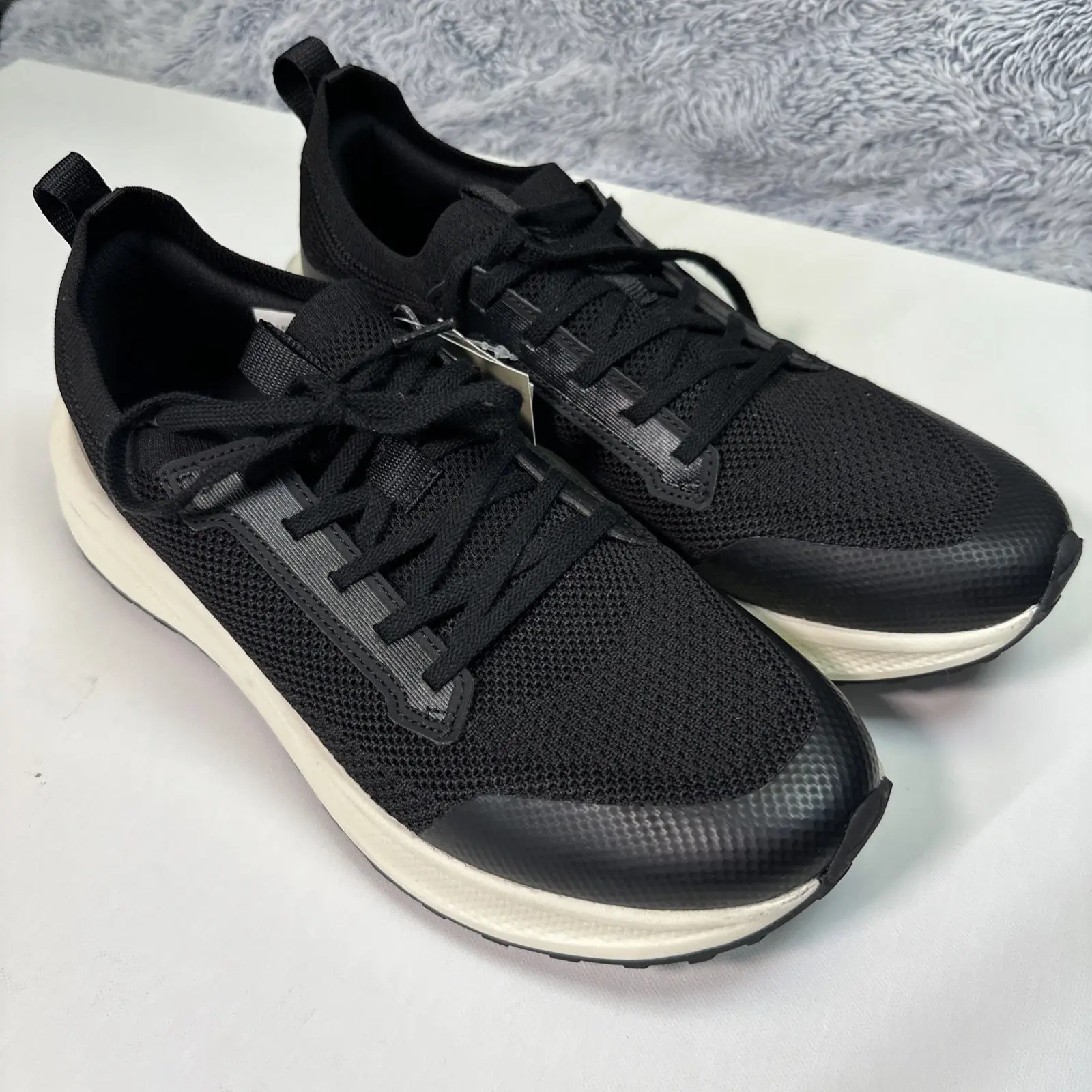 Goodfellow & Co Mens Black Knit Sneakers Athletic Running Shoes Size 10 NEW