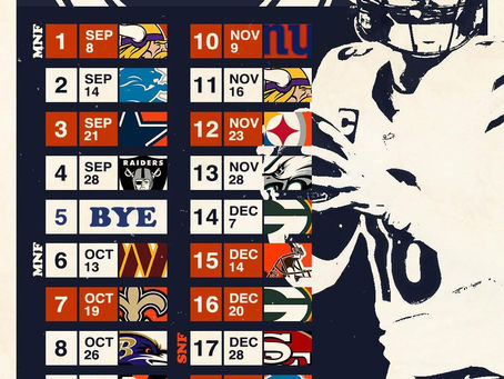 BEARS 2025 SCHEDULE: WELCOME TO THE JUNGLE