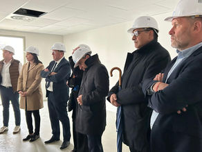 Visite du chantier du collège de Martel