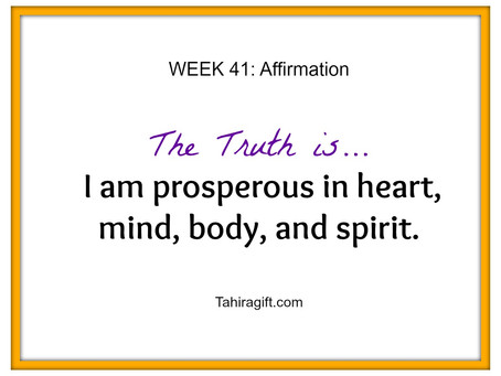 Week 41: Prosperity Affirmation