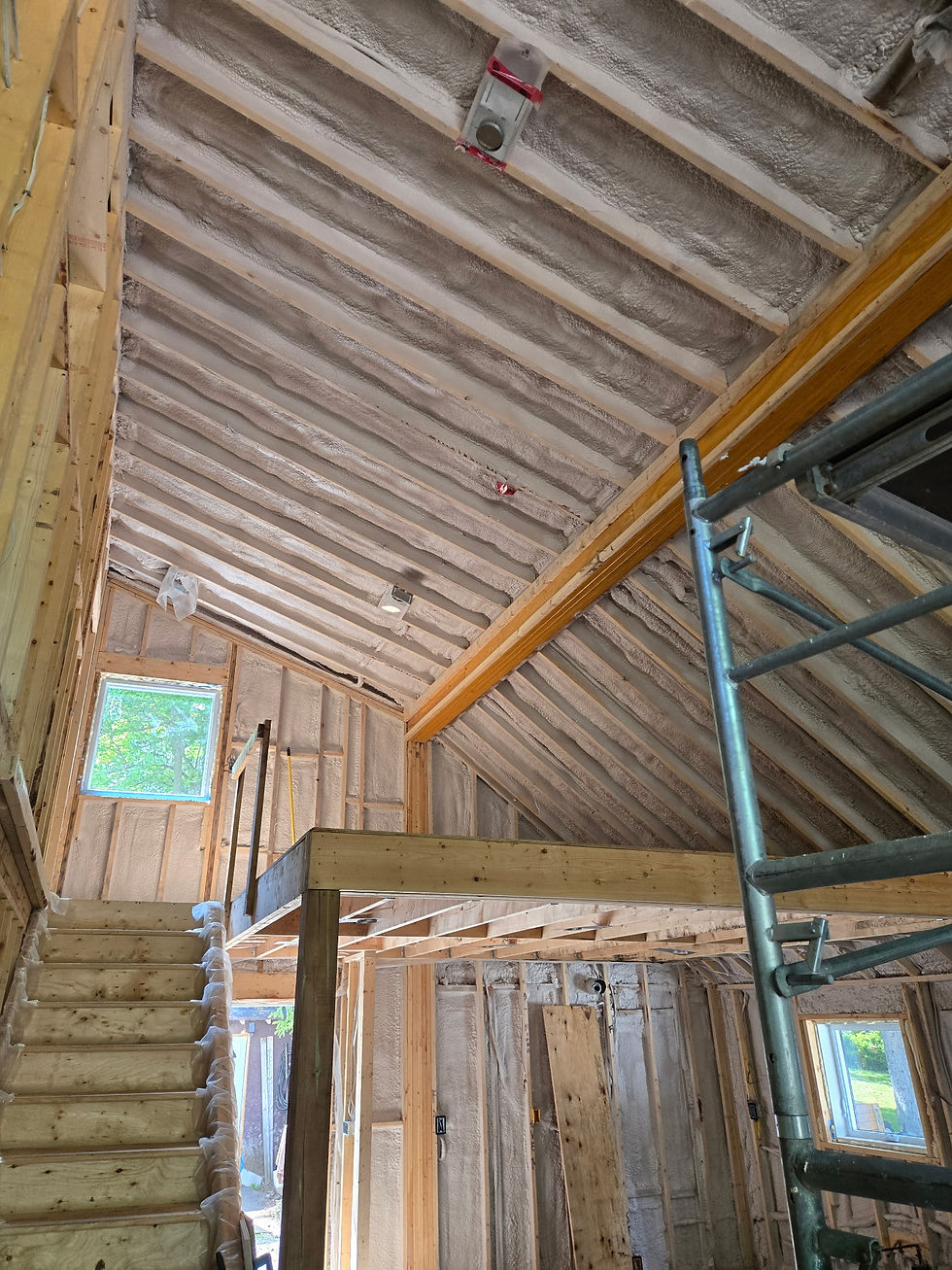 Two level office insulated