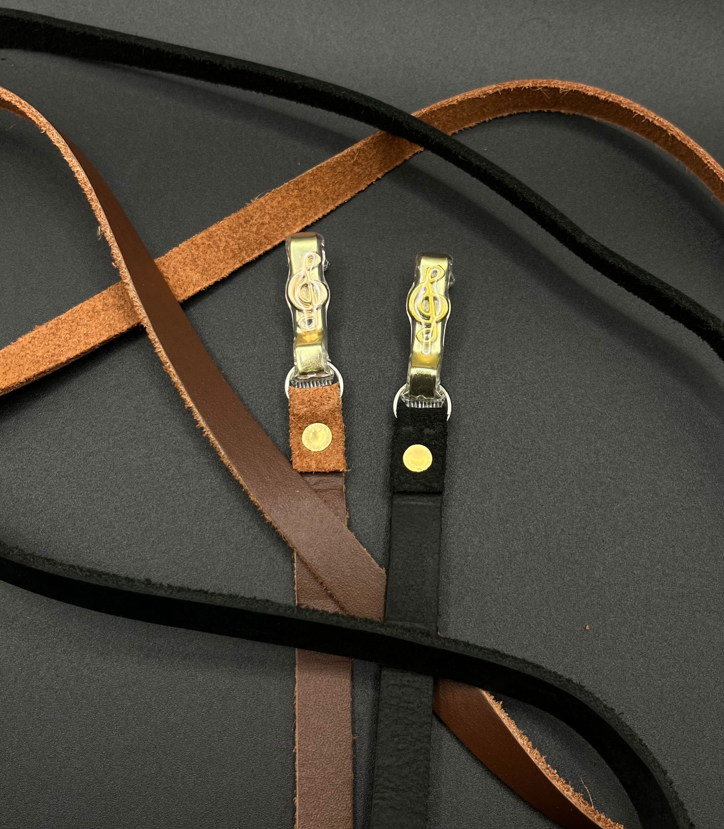 Treble Clef Leather Tali