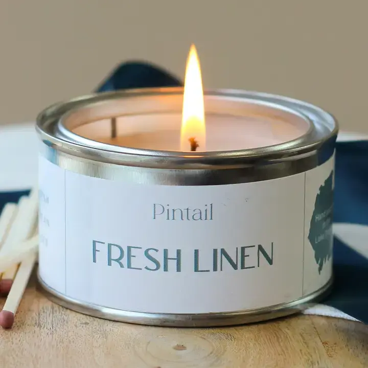 Fresh Linen Paint Pot Tin