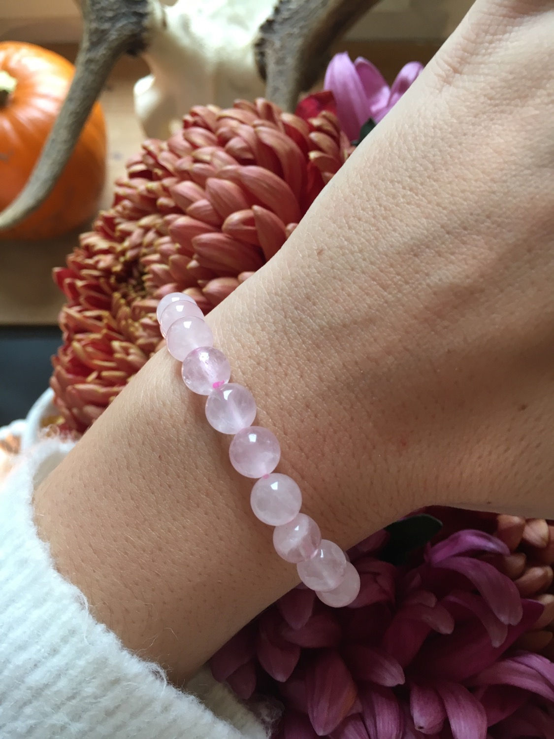 Quartz Rose - Bracelets Boules