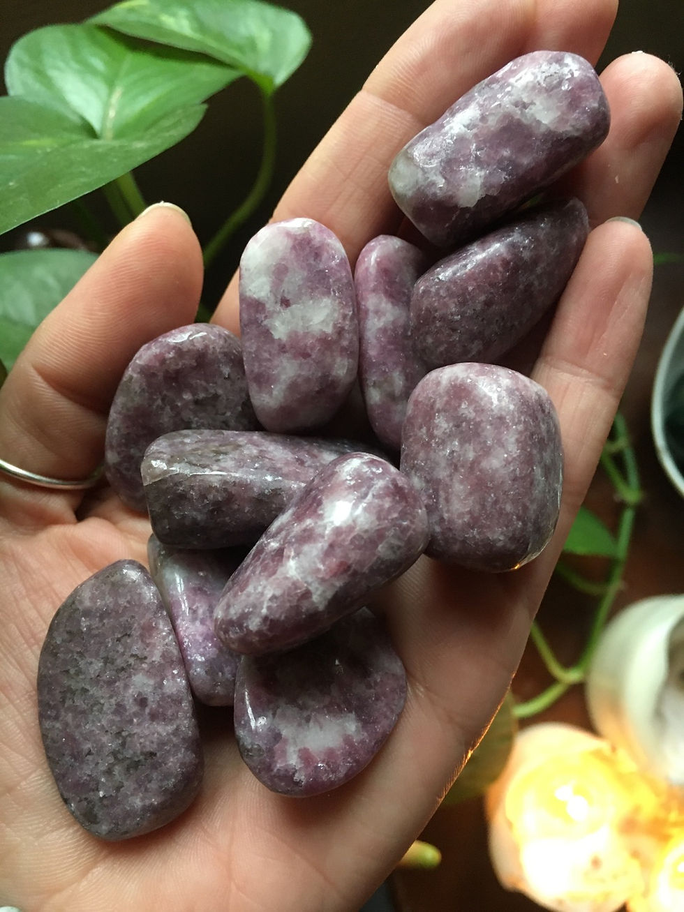 Lépidolite - Pierres Roulées