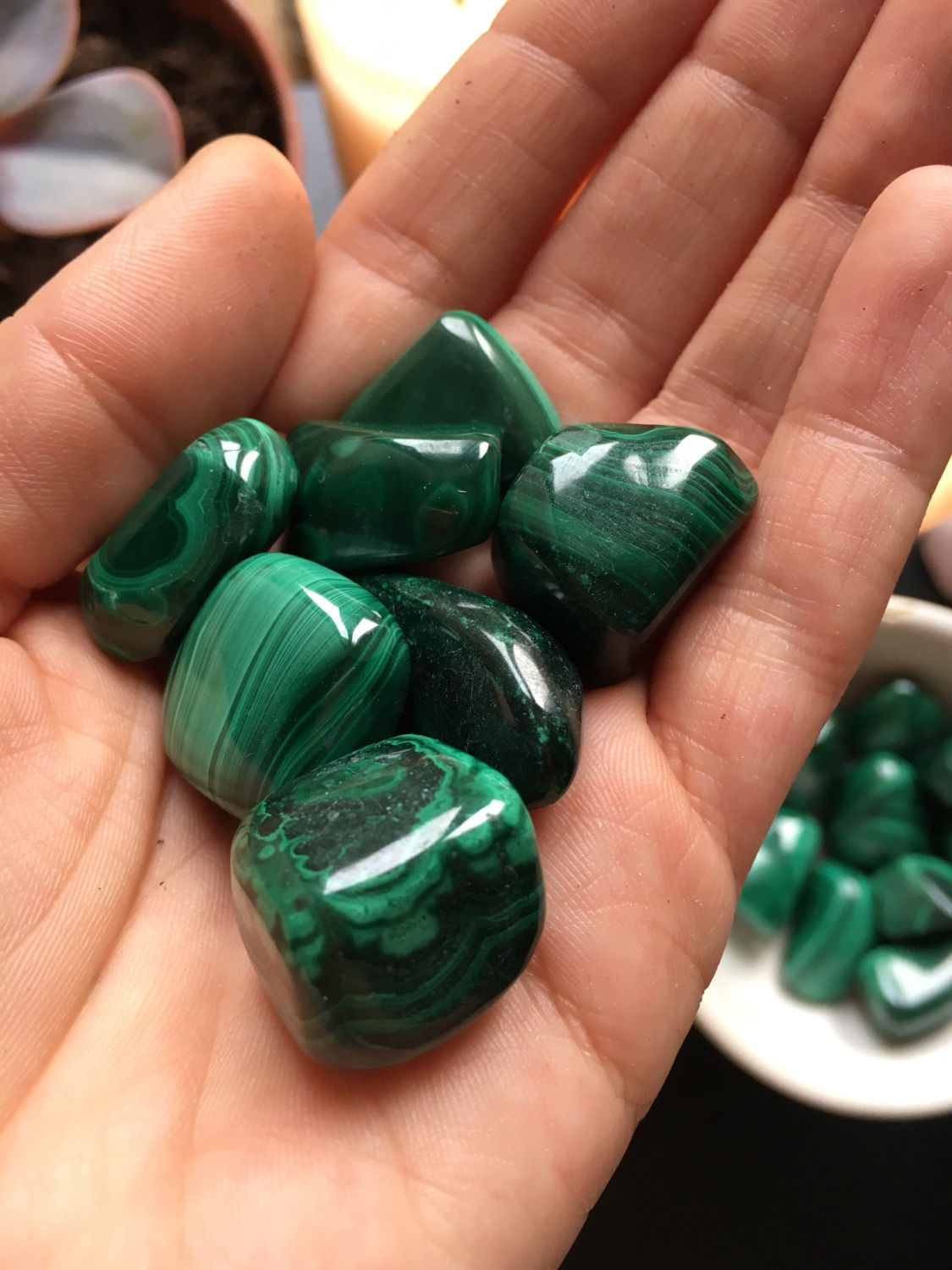 Malachite Pierre Roulée 