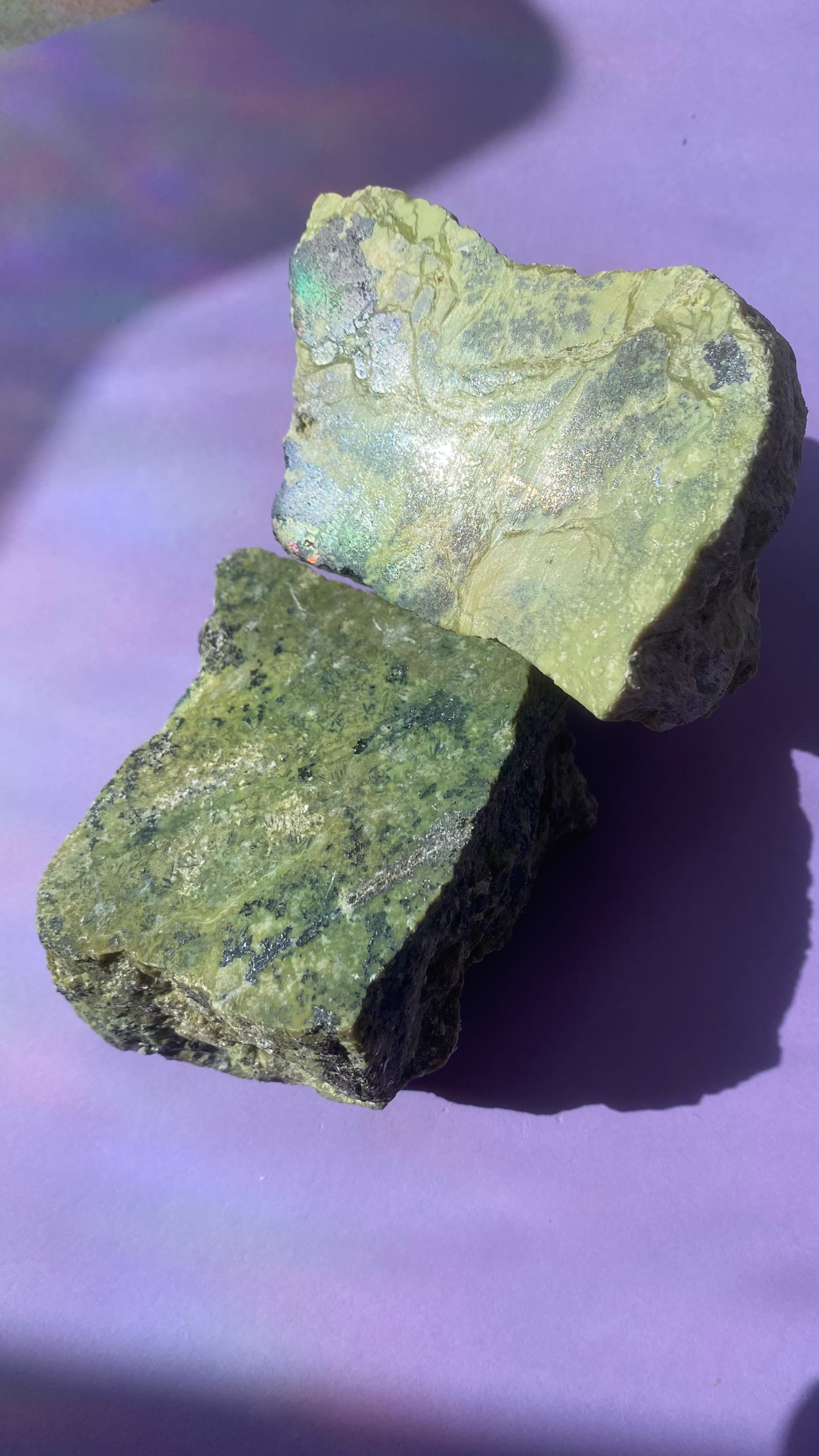 Serpentine - Blocs une face polie