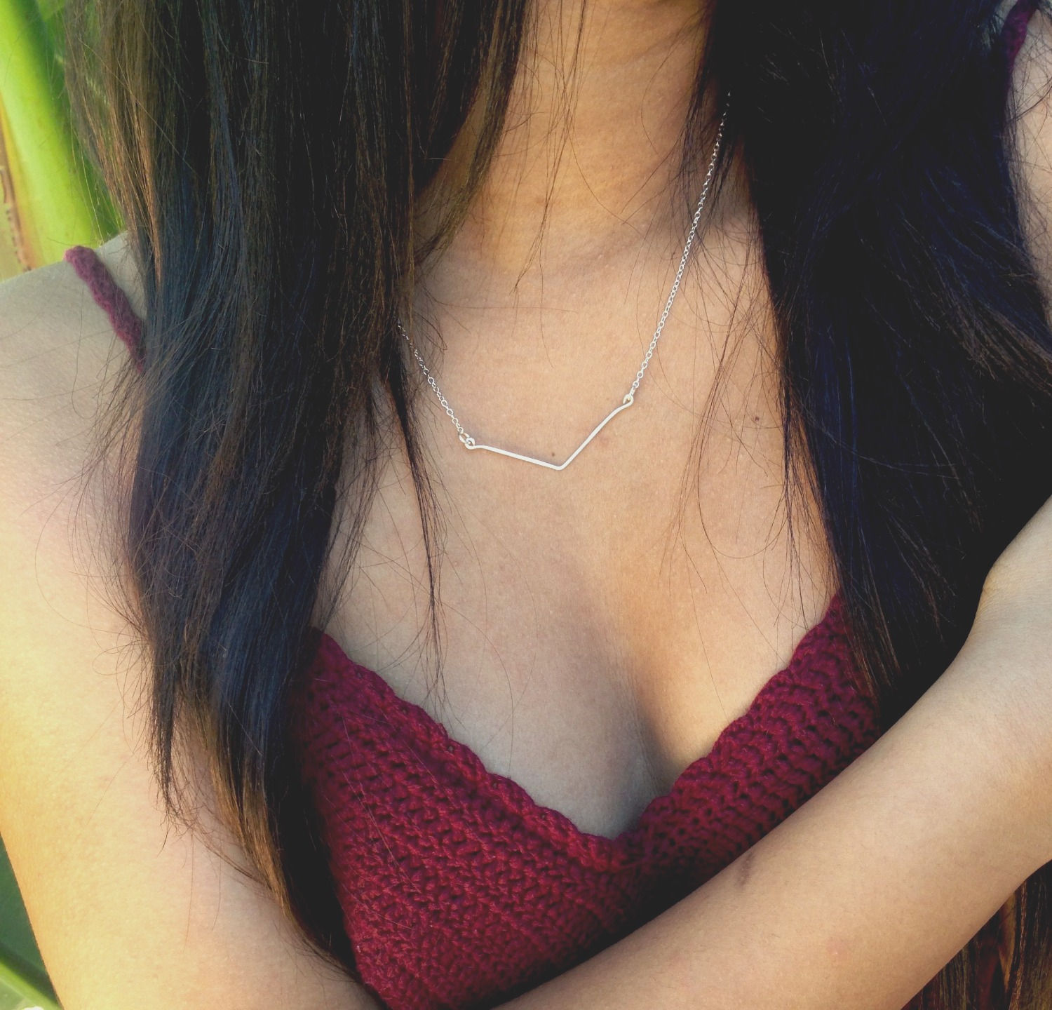 Single Venus Necklace- Silver