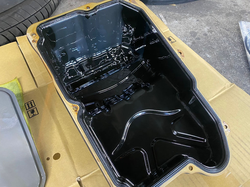 外したオイルパン