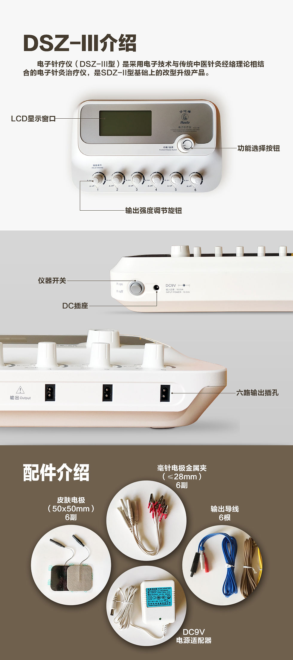 縮圖：Hwato SDZ-III(NEW) Electronic acupuncture treatment & massage instrument