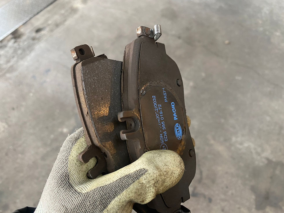 外したブレーキパッド