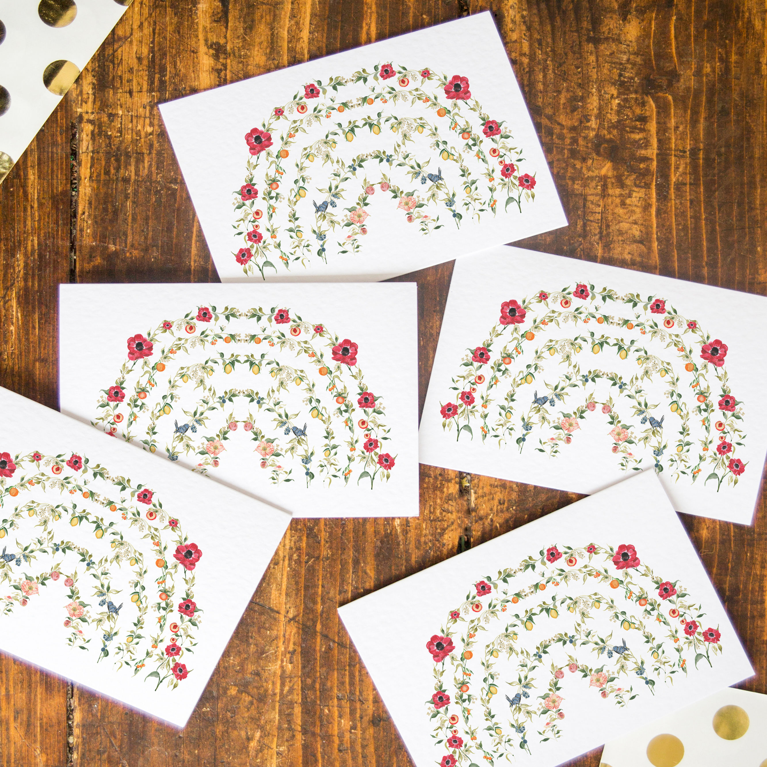 Natures Rainbow - Greeting card