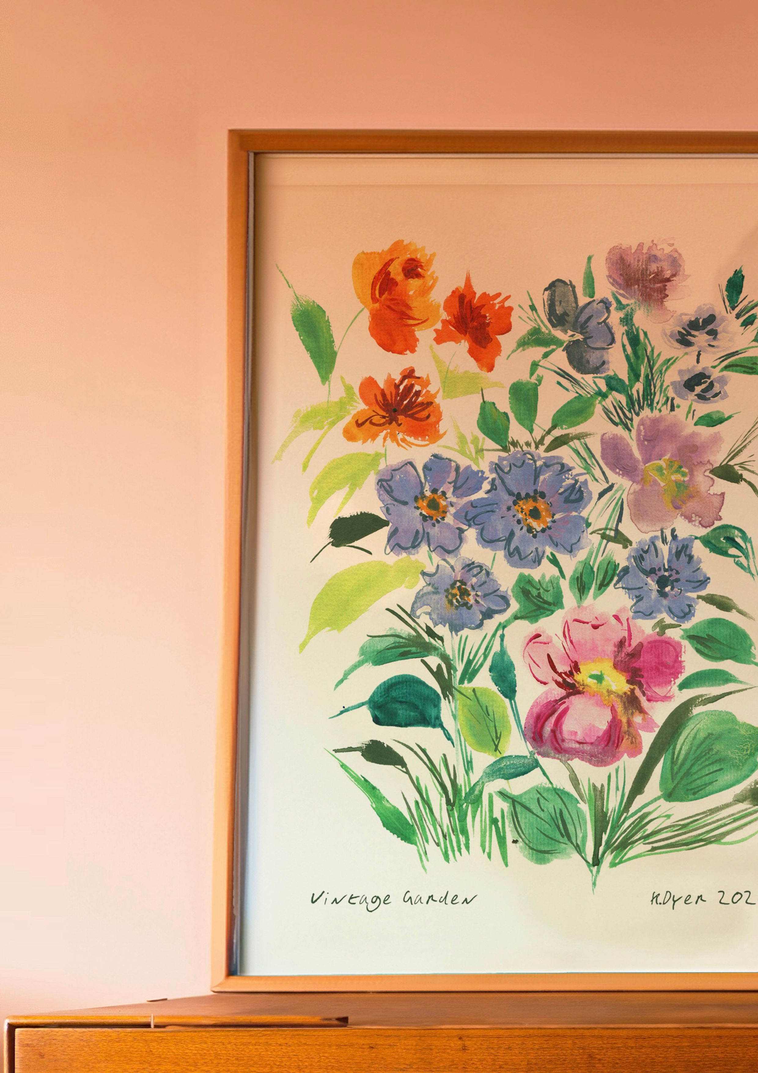Vintage Garden floral print