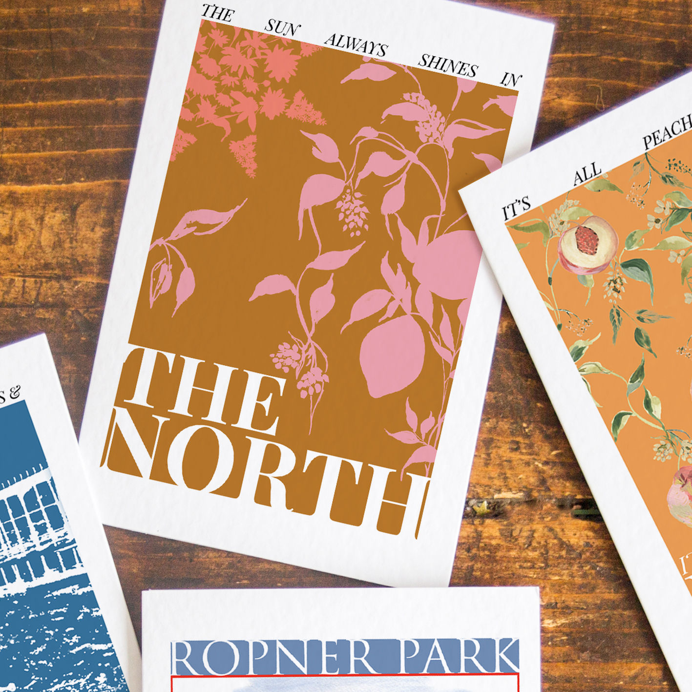 The North - Burnt Orange Base - Postcard