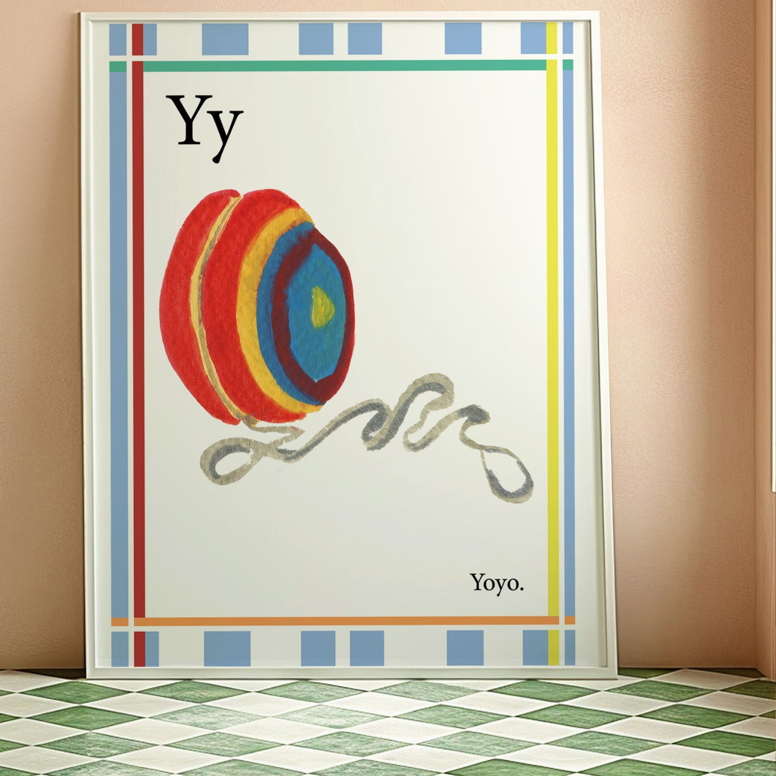 Y is for Yoyo print