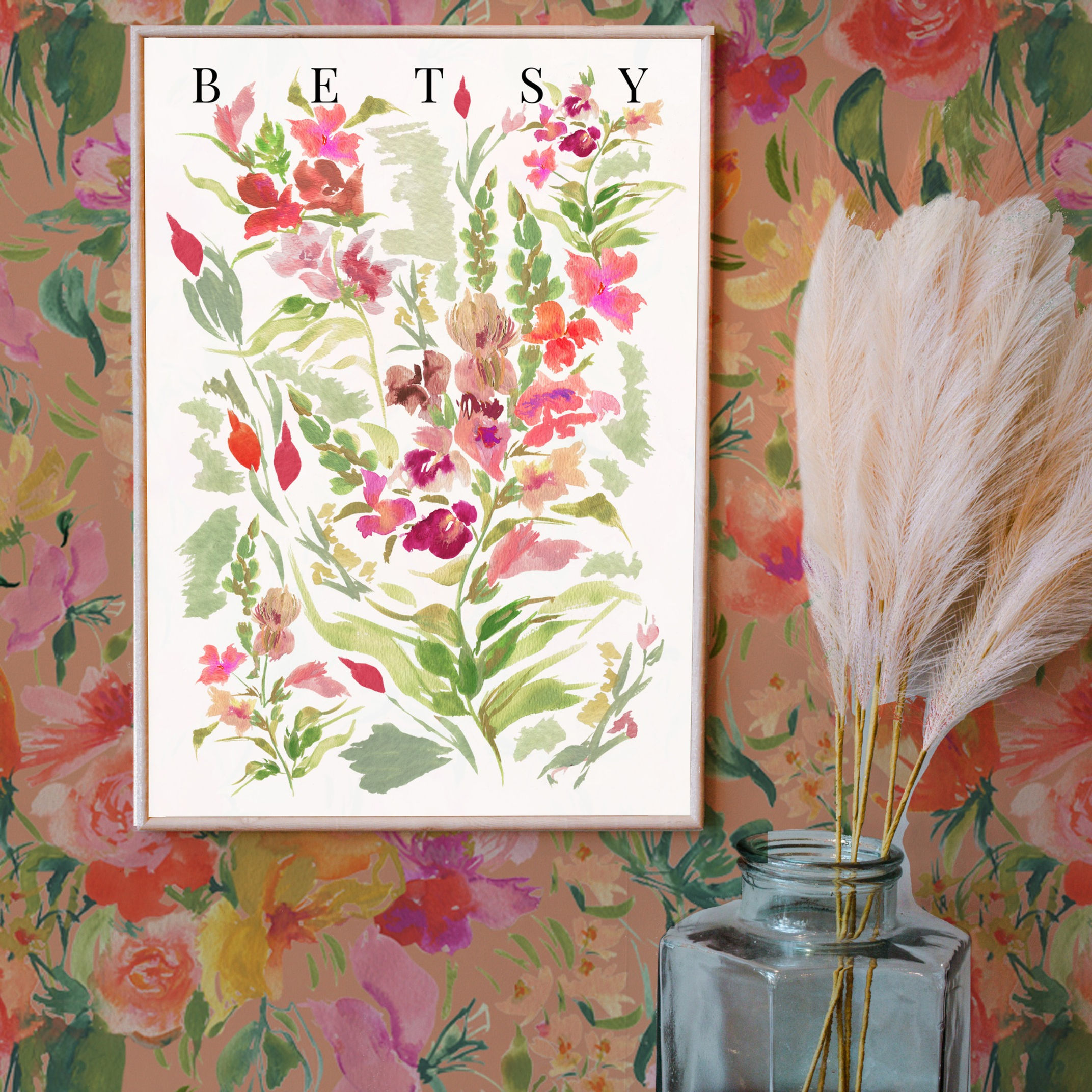 July- Larkspur- Birth Flower Print