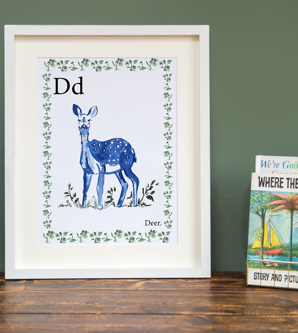 Thumbnail: D is for Deer/Name Print
