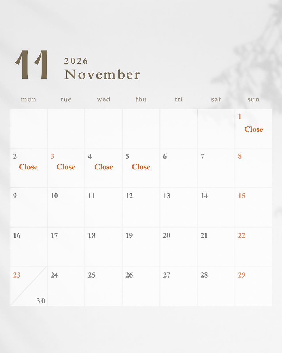 11月スケジュール