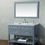 Thumbnail: Marla 48" Single Sink Vanity with Mirror in Grey