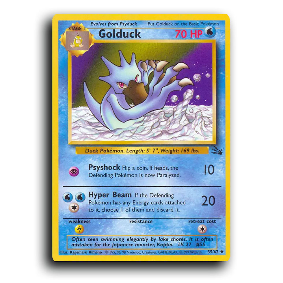 35/62 - Golduck [Fossil - Unlimited]