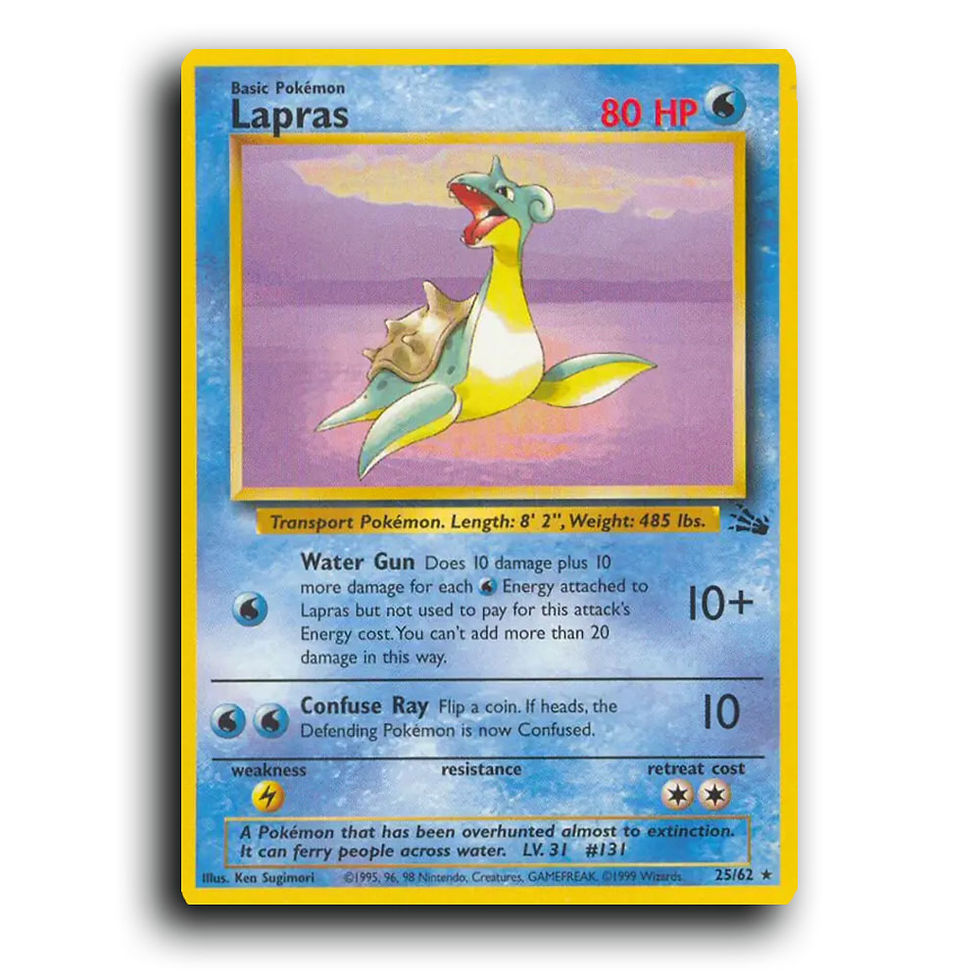 25/62 - Lapras [Fossil - Unlimited]