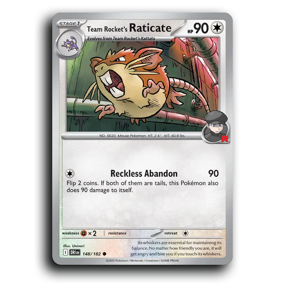 Team Rocket's Raticate - 148/182 [Destined Rivals]