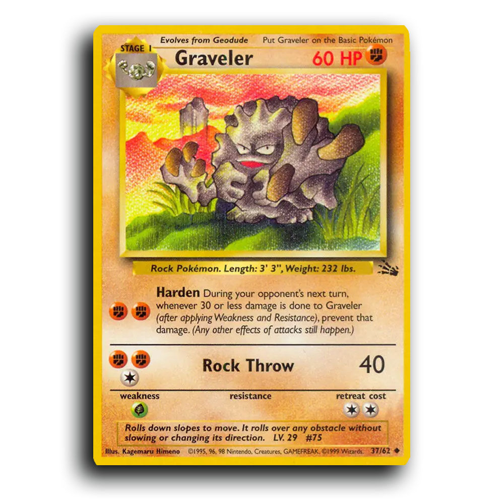 37/62 - Graveler [Fossil - Unlimited]