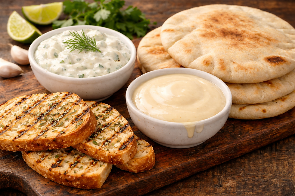 Arranged Food and Objects