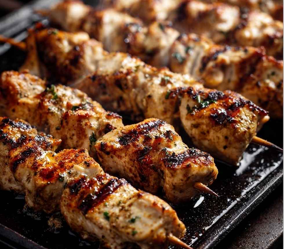 Arranged Food and Objects