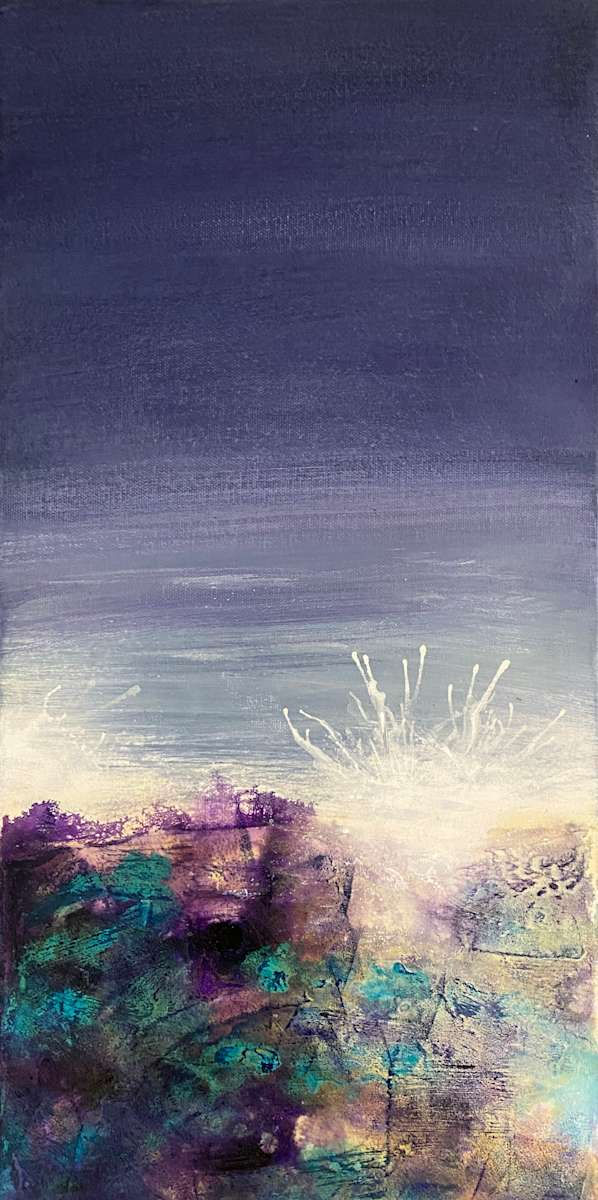 Night Tide acrylic painting by artist Brenda Bowman