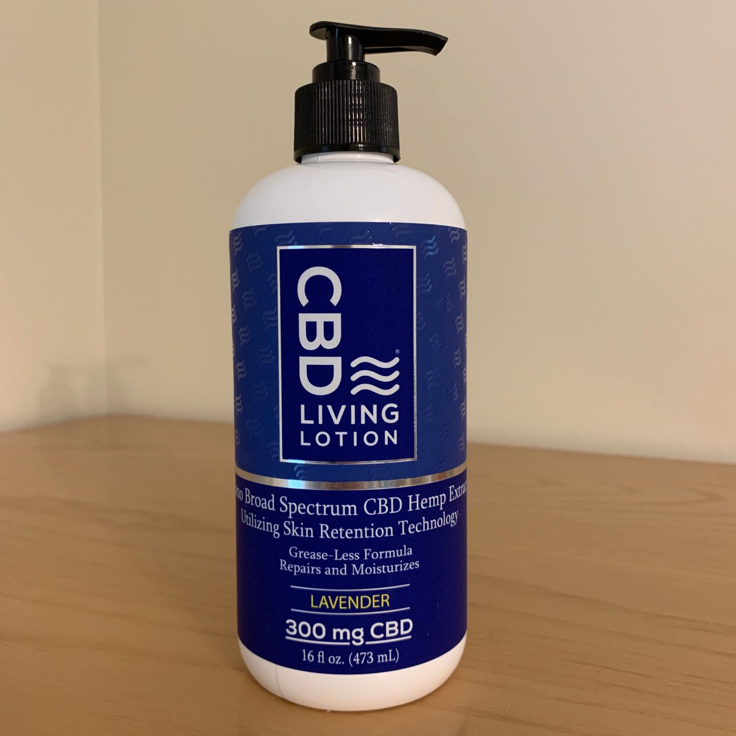 CBD Living Lotion 300mg Lavender 16oz