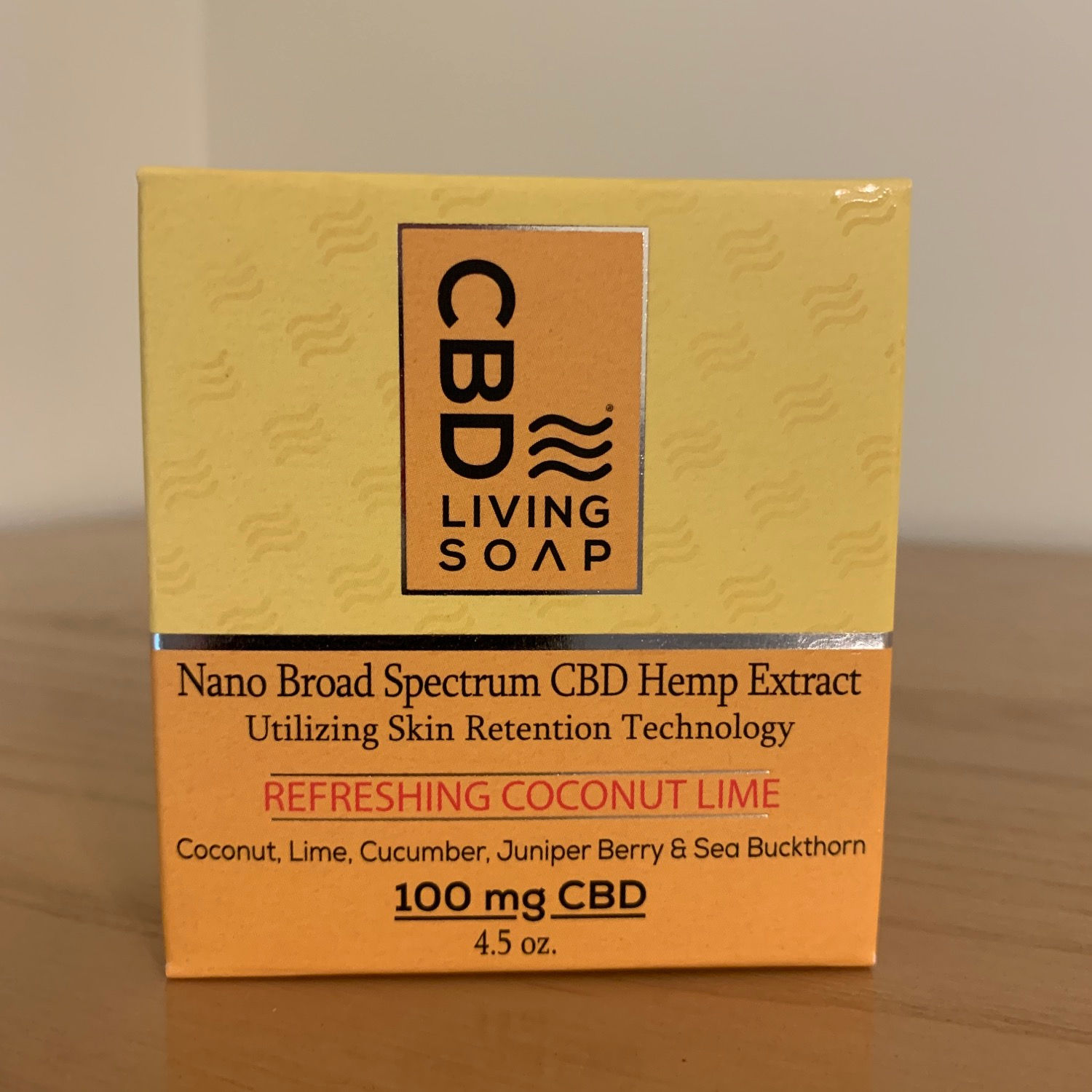 CBD Living Bath Soap 100mg Coconut Lime