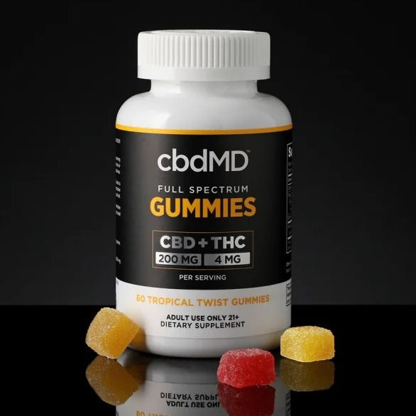 cbdMD Full Spectrum CBD Gummies 6000mg - 60 Count, 200mg per