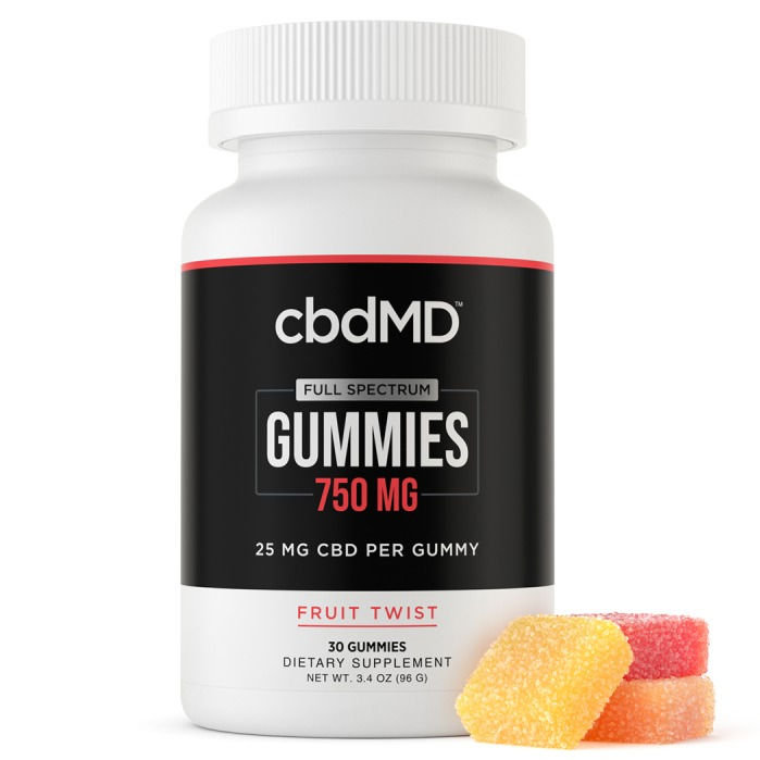 cbdMD Full Spectrum CBD Gummies 750mg - 30 Count, 25mg per