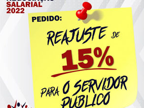 AUMENTO DE 15% PARA OS SERVIDORES PÚBLICOS
