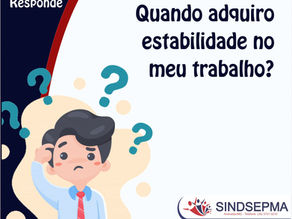 Como aquiro estabilidade no meu trabalho?
