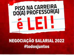 PISO SALARIAL PARA PROFESSOR É LEI!