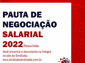 PAUTA DE NEGOCIAÇÃO SALARIAL 2022