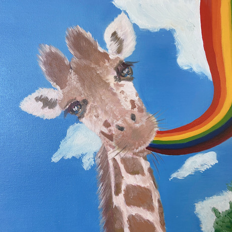 Giraffe and Rainbow
-Viviane Joshua