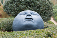 photo sculpture jardin Etretat 