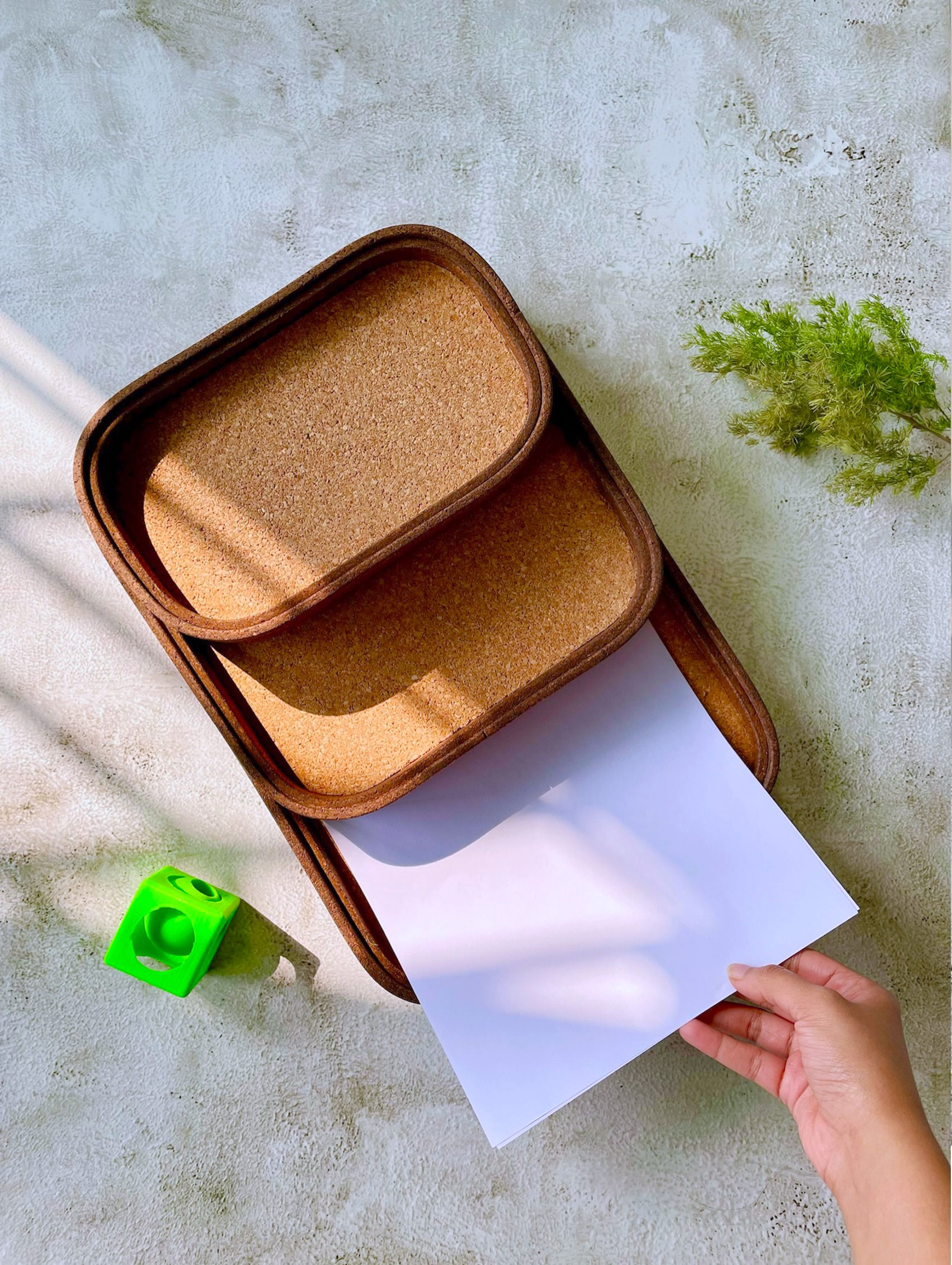 Walnut Stacking Trays