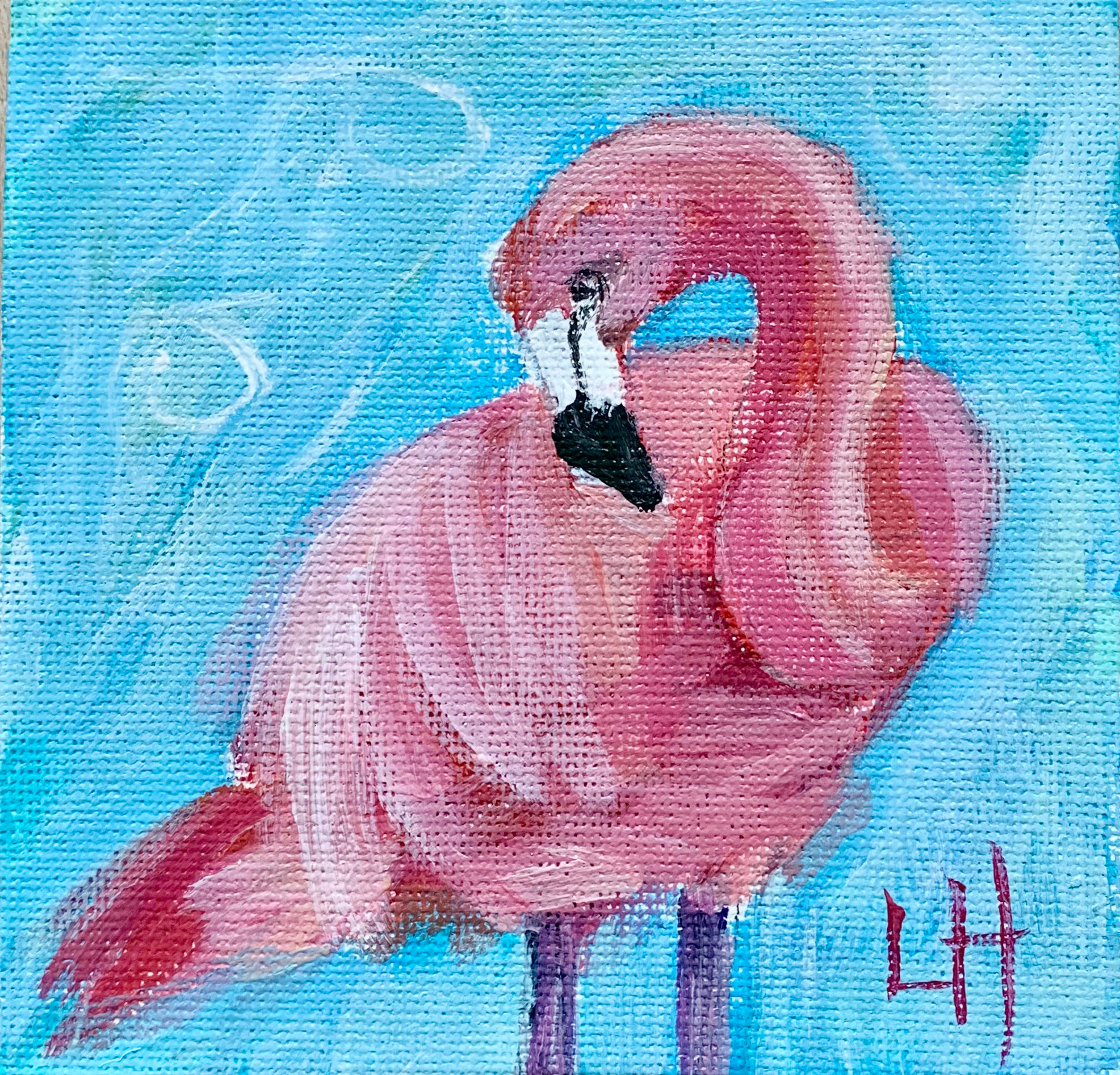 Daily Painting - Flamingo