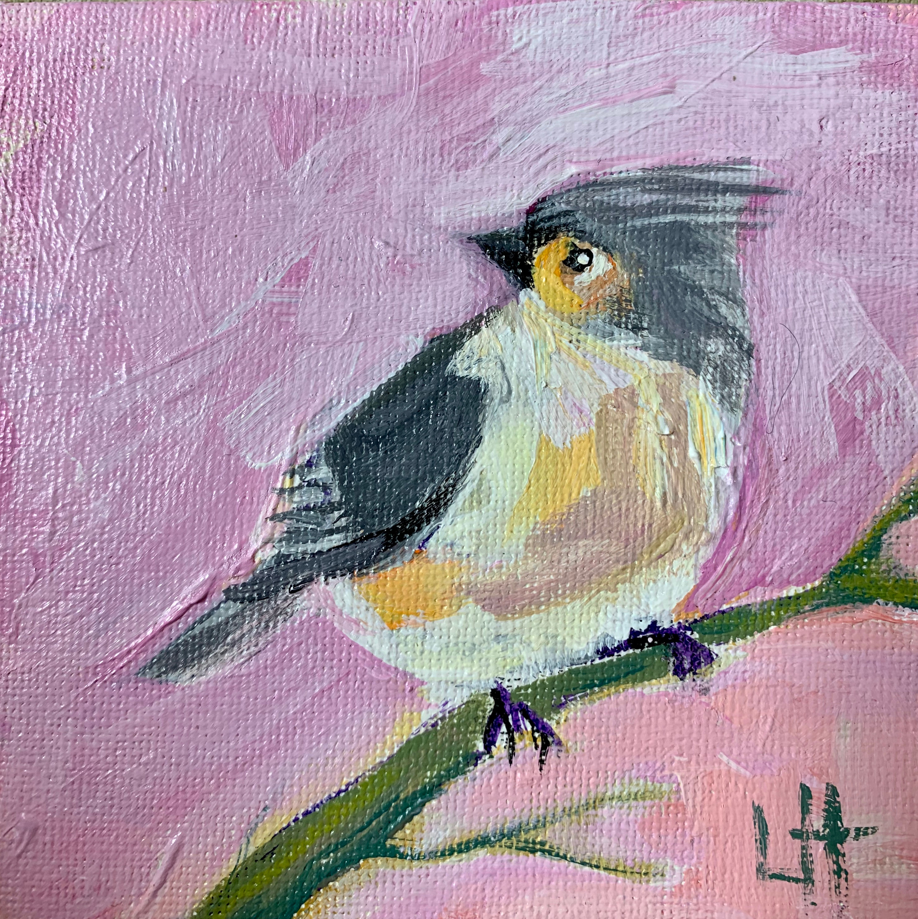 Daily Painting - Tufted Titmouse